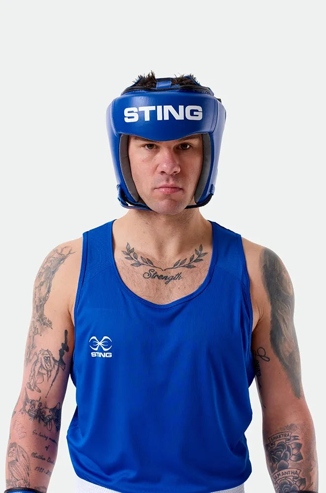 STING Competition Head Guard, IBA-Approved and USA Boxing-Approved Headgear, Premium Boxing Equipment for Professional Competition and Boxing Training